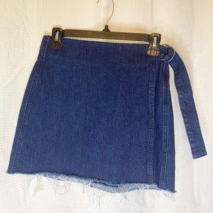 Madewell Denim Wrap Skirt